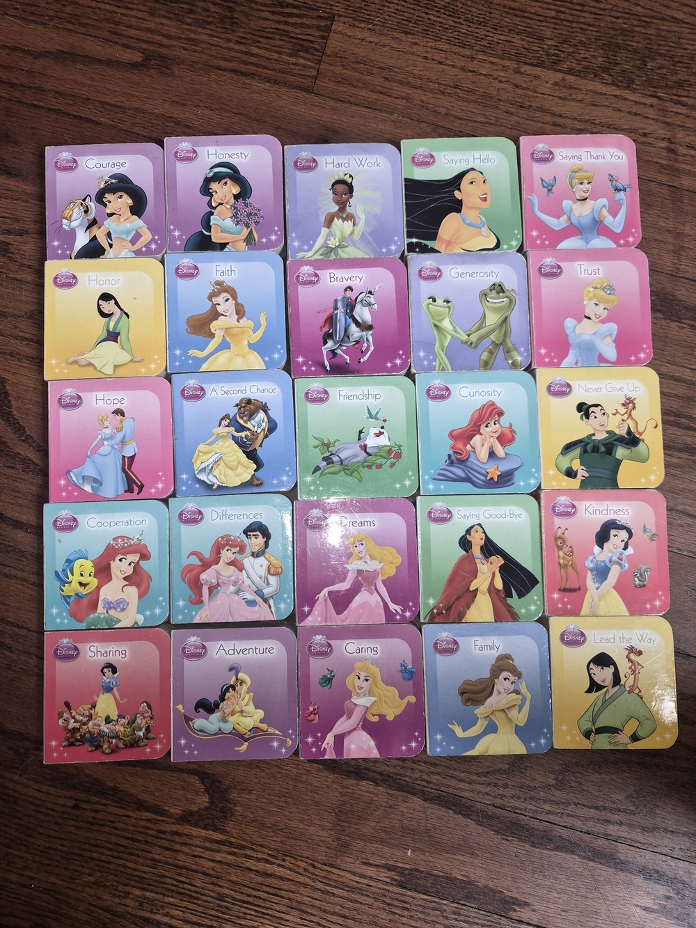 Disney Character Traits Mini Book Collection Complete 25 Book Set Educational